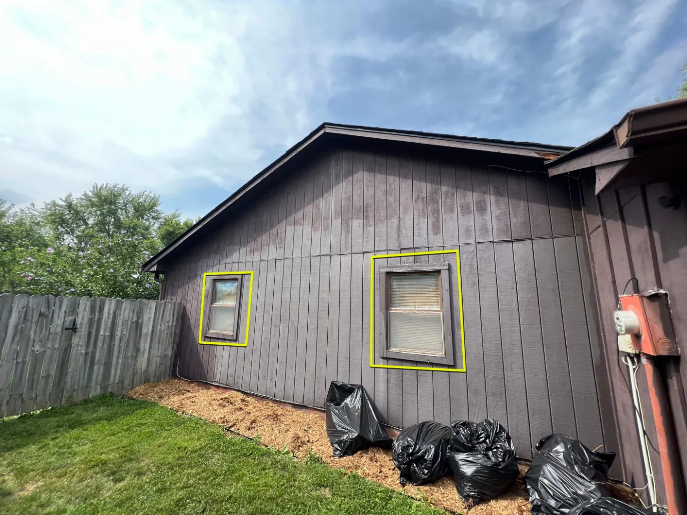 Energy-efficient windows installed in a Crooked Stick home